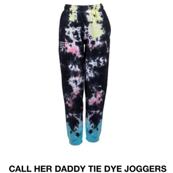 Barstool Pants - Barstool Sports Call Her Daddy Tie Dye Single Father Era Sweatpants Joggers